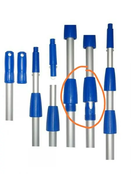 Solar telescopic cleaning rod 