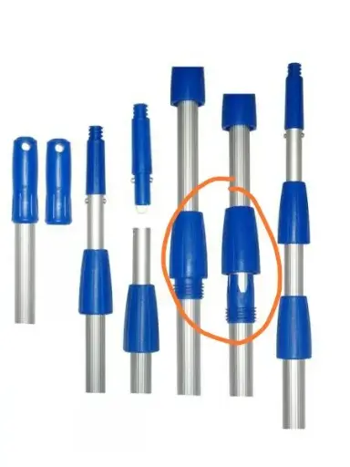 Solar telescopic cleaning rod 